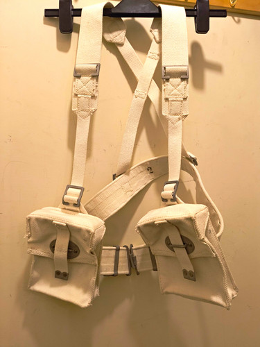 White military surplus webbing - military,