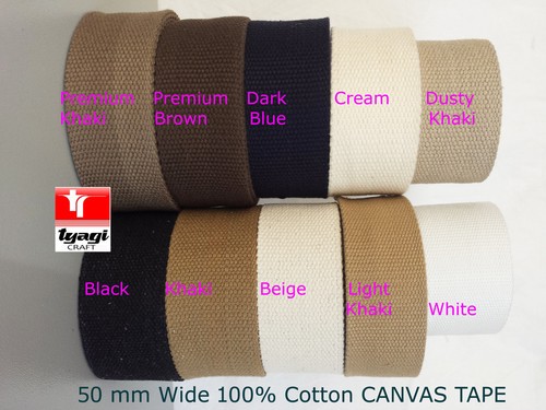 50mm heavy canvas - 50mm, cotton